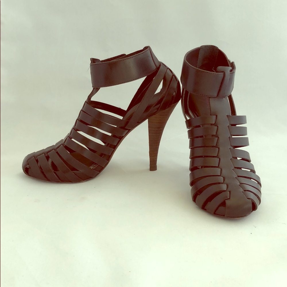 BCBG Gilly black caged heels (size 6.5)